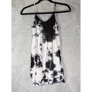 Vintage tie dye mini dress Mickie D spaghetti strap stretchy free size